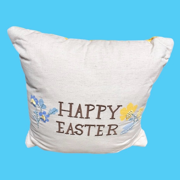Happy Easter Decorative Pillow - Cream - Picture 1 of 3